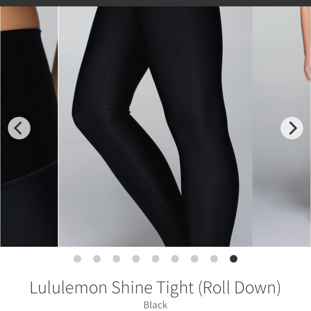 Lululemon Shine Tight Roll Down Leggings i…